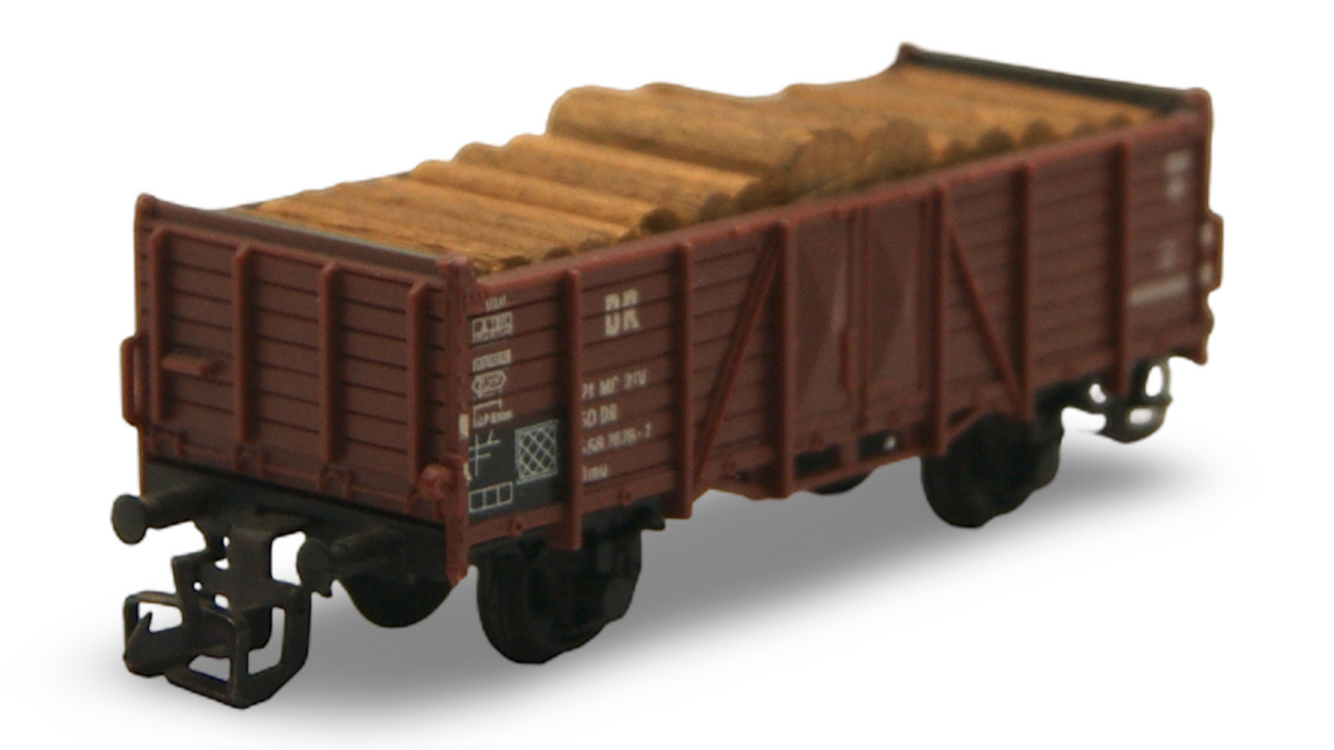 Zeuke TT 5360/545/56 DR Güterwagen mit Holzladung 1:120 OVP