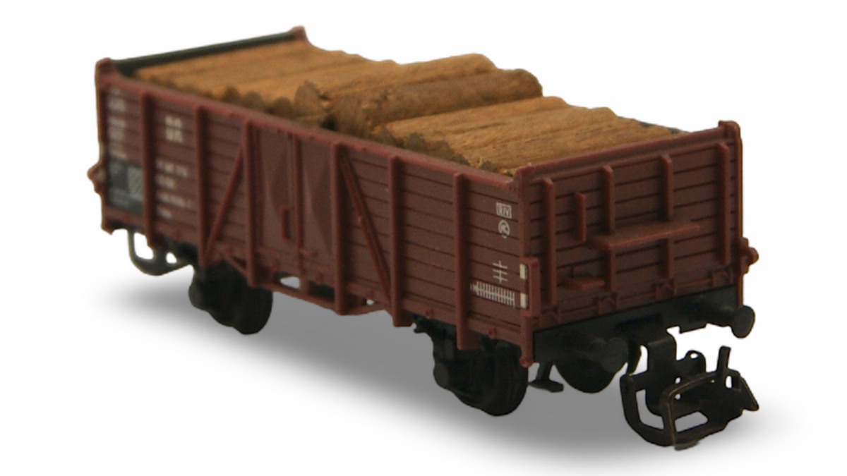 Zeuke TT 5360/545/56 DR Güterwagen mit Holzladung 1:120 OVP
