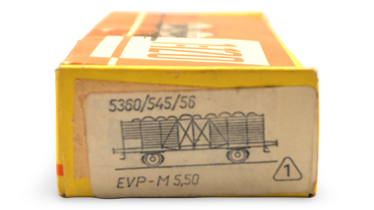 Zeuke TT 5360/545/56 DR Güterwagen mit Holzladung 1:120 OVP