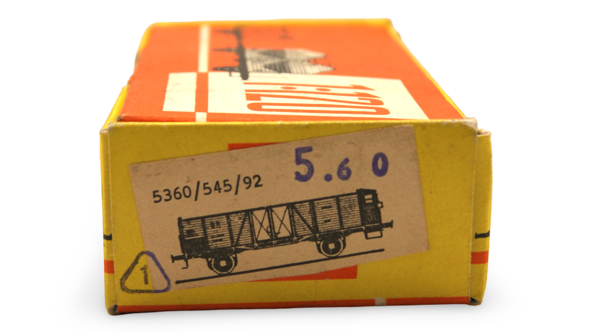 Zeuke 5360/545/92 TT Hochbordwagen mit Bremserhaus DR 1:120 OVP