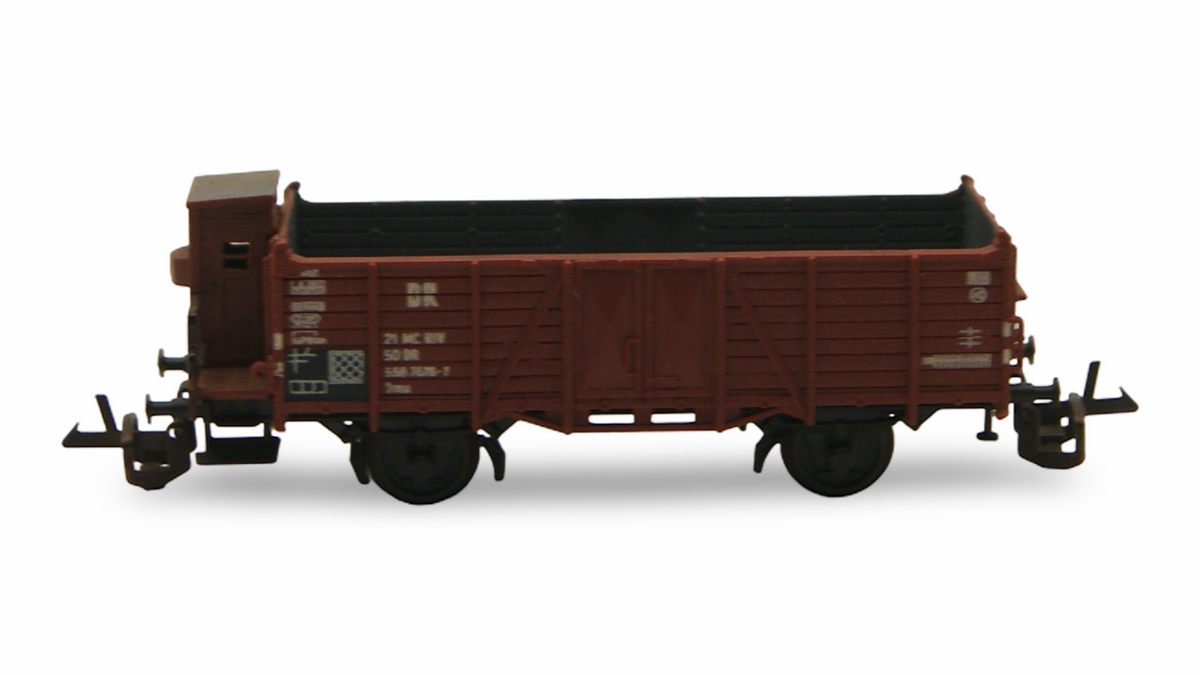 Zeuke 5360/545/92 TT Hochbordwagen mit Bremserhaus DR 1:120 OVP