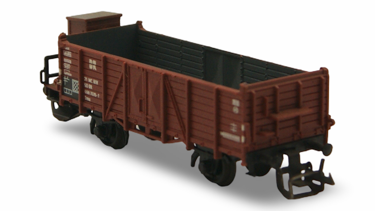 Zeuke 5360/545/92 TT Hochbordwagen mit Bremserhaus DR 1:120 OVP