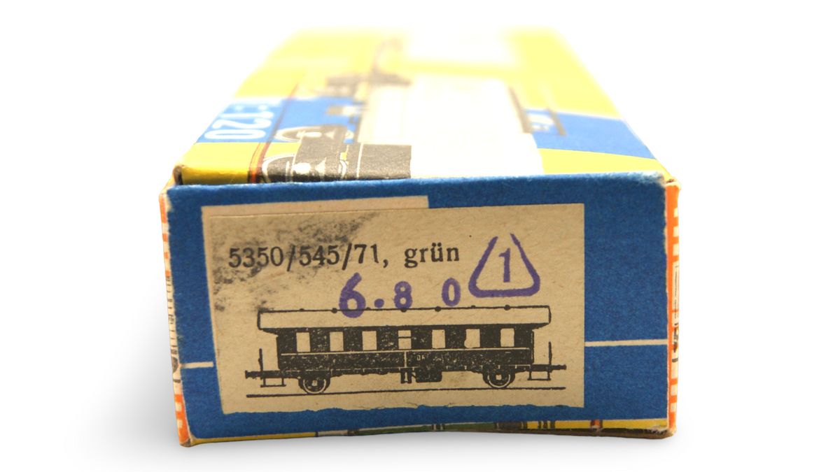 Zeuke DR Personenwagen 2. Klasse Grün 1:120 TT mit OVP
