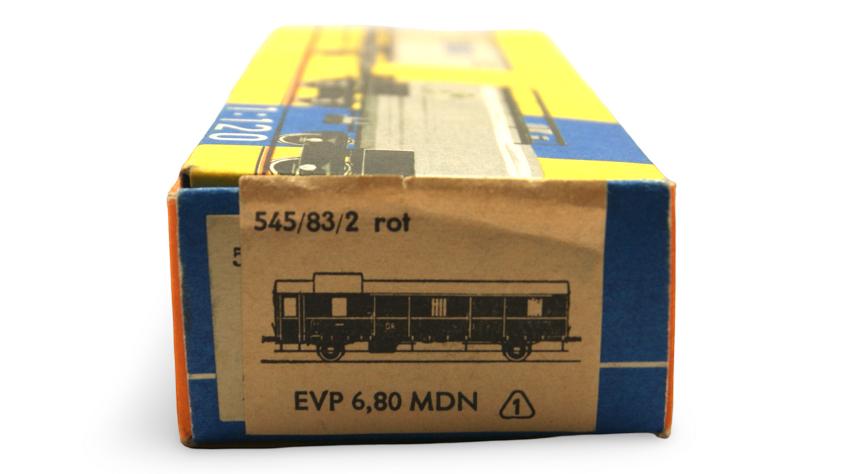 Zeuke 545/83/2 TT 1:120 DR Gepäckwagen Pwi30 Rot Epoche III mit OVP