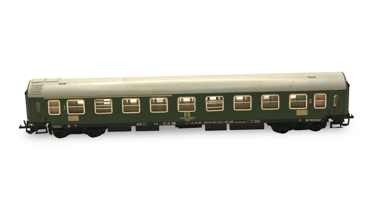 Zeuke TT Dampflok mit Tender & 4 Wagen DR 1:120 Zugset mit OVP – geprüft