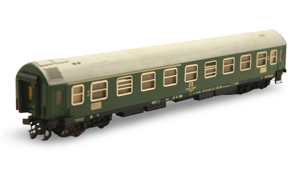 Zeuke TT Dampflok mit Tender & 4 Wagen DR 1:120 Zugset mit OVP – geprüft