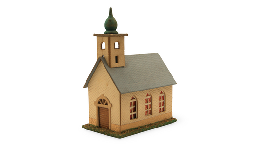 DDR Dorfkirche mit Glockenturm TT 1:120 Vintage Modellgebäude
