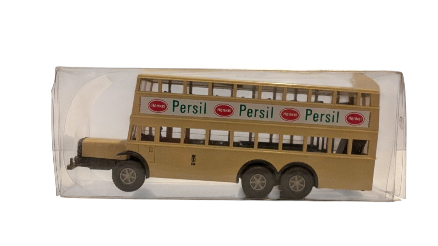 WIKING Berliner Doppeldeckbus Persil/Henkel Werbung H0 1:87 Sammlermodell mit OVP