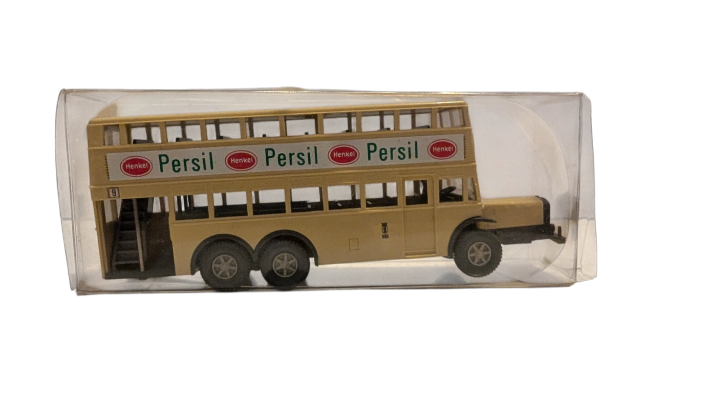WIKING Berliner Doppeldeckbus Persil/Henkel Werbung H0 1:87 Sammlermodell mit OVP