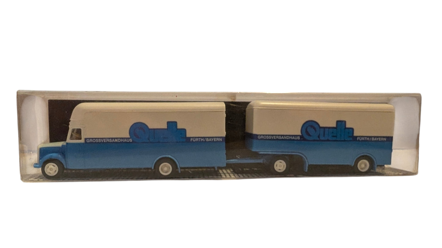 Albedo „Die Goldenen 50er“ Quelle Lieferwagen mit Anhänger H0 1:87 OVP