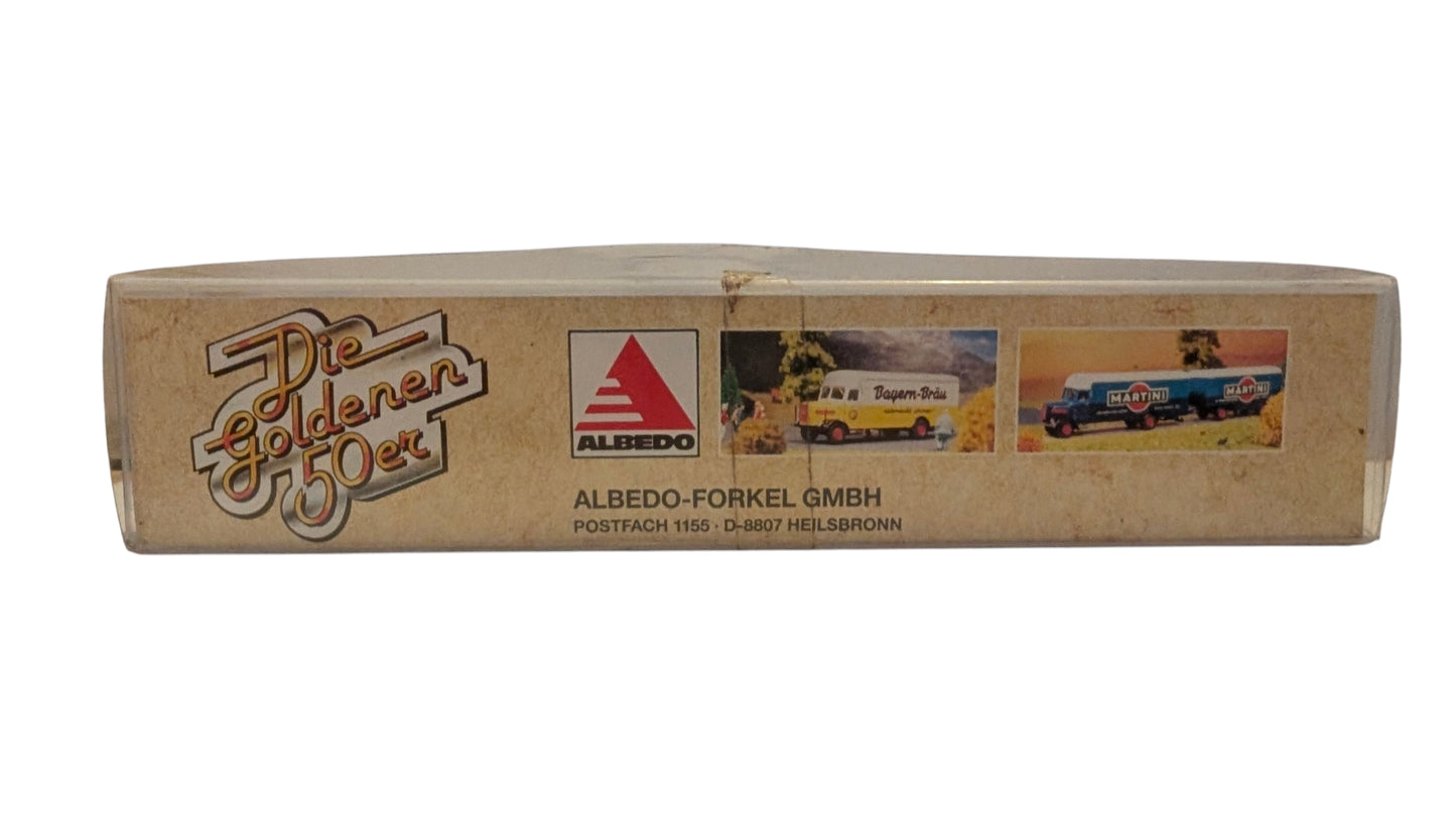 Albedo „Die Goldenen 50er“ Quelle Lieferwagen mit Anhänger H0 1:87 OVP