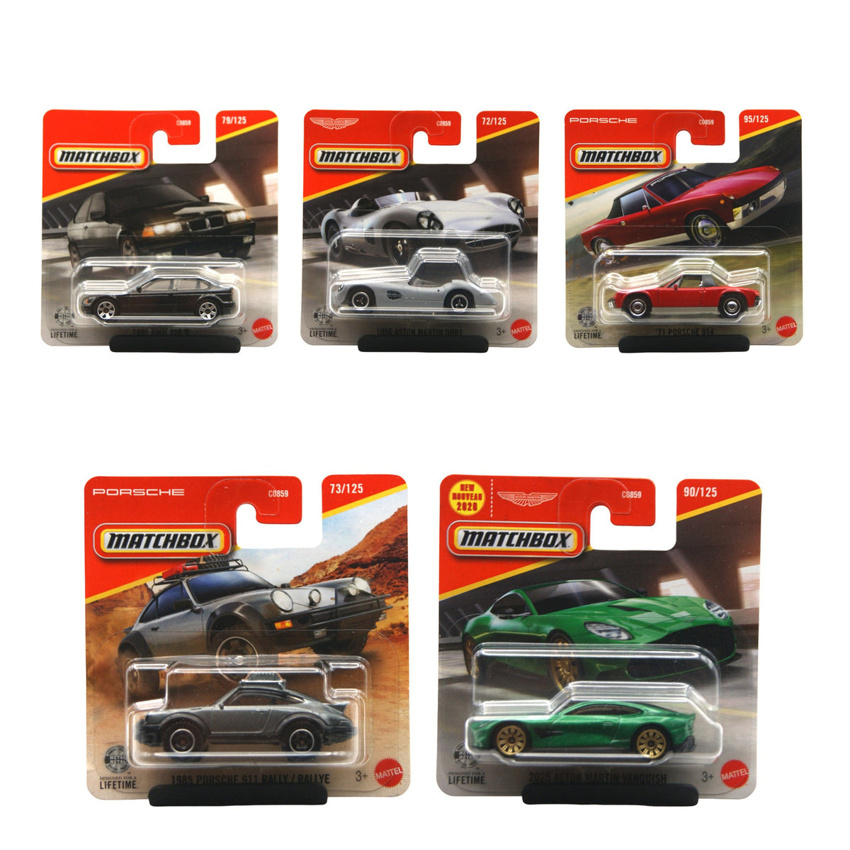 Matchbox Mainliner Set S-001 alle Shortcards Originalfotos