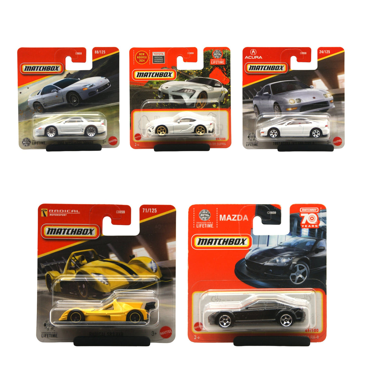 Matchbox Mainliner Set S-002 alle Shortcards Originalfotos