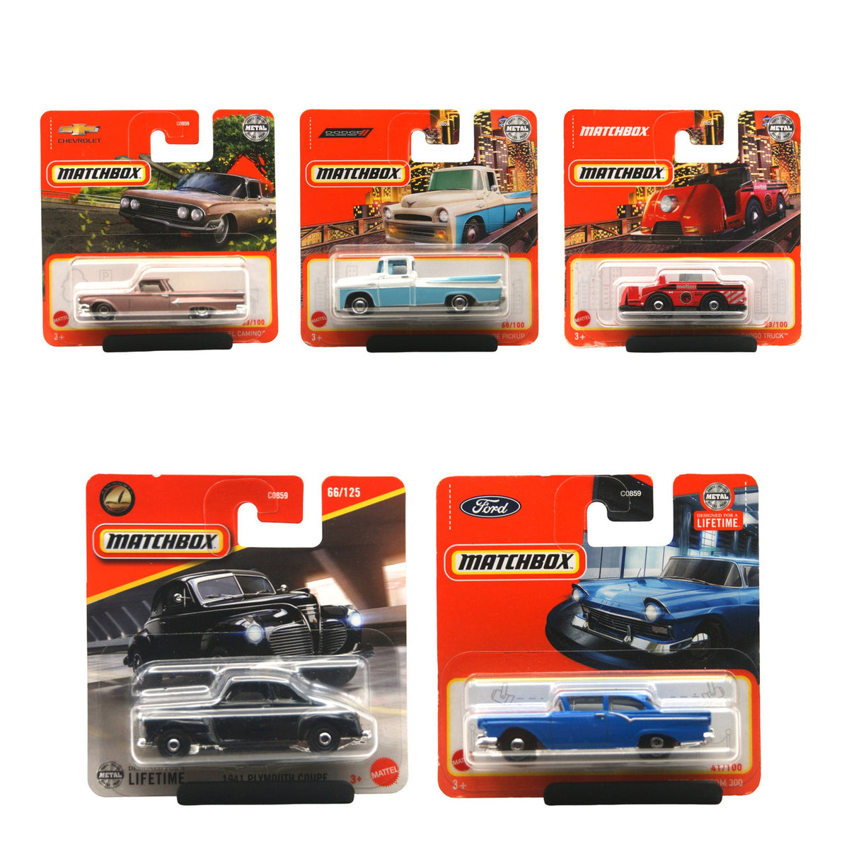 Matchbox Mainliner Set S-004 alle Shortcards Originalfotos
