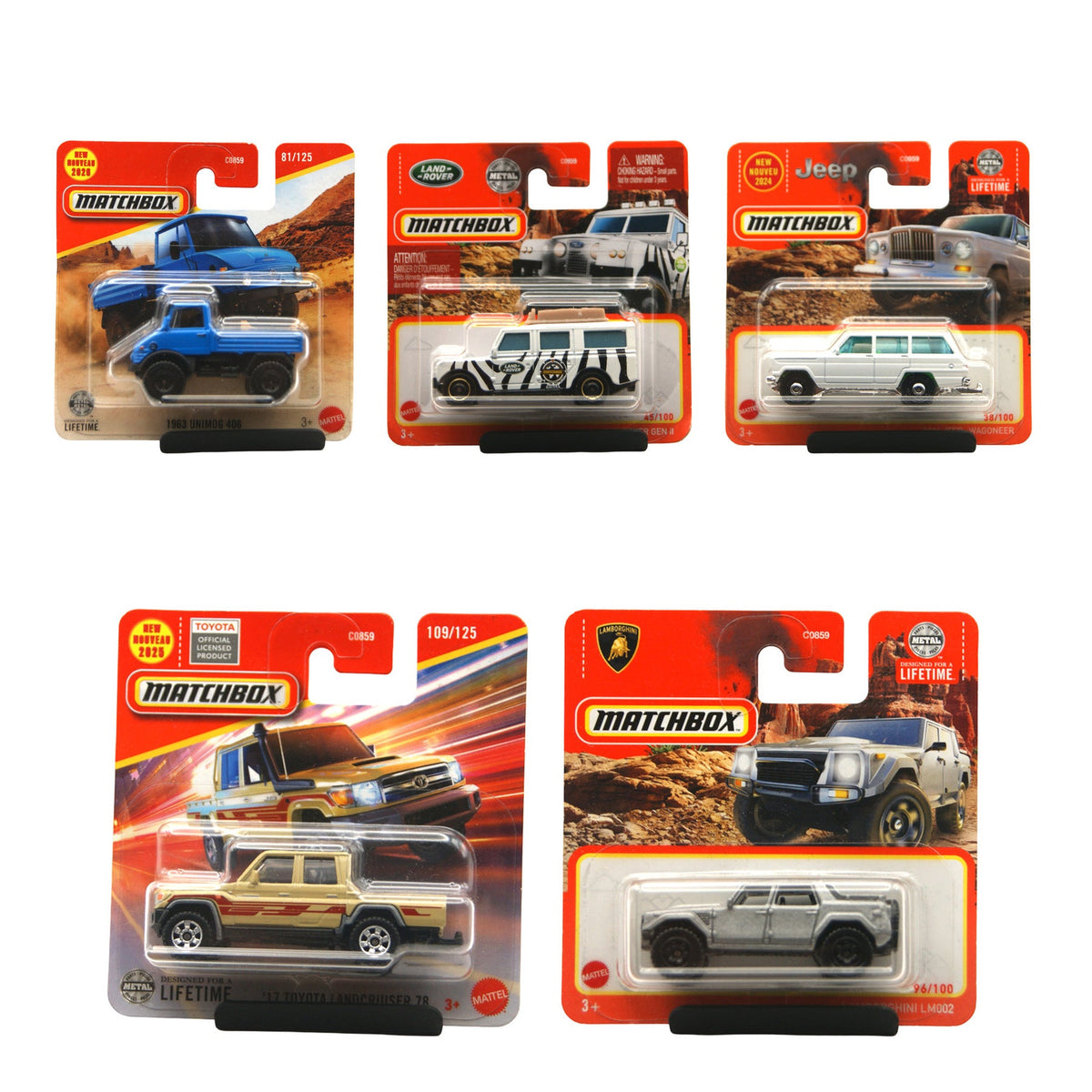 Matchbox Mainliner Set S-008 alle Shortcards Originalfotos