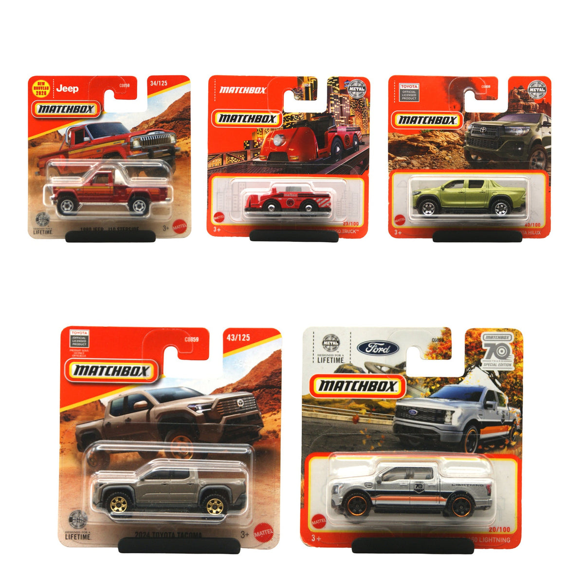 Matchbox Mainliner Set S-009 alle Shortcards Originalfotos