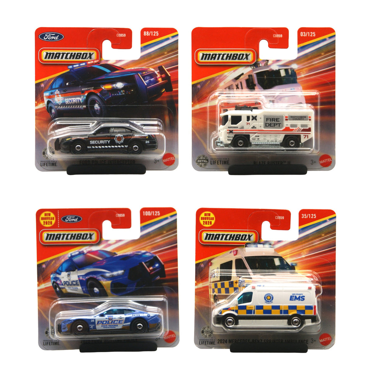 Matchbox Mainliner Set S-010 alle Shortcards Originalfotos