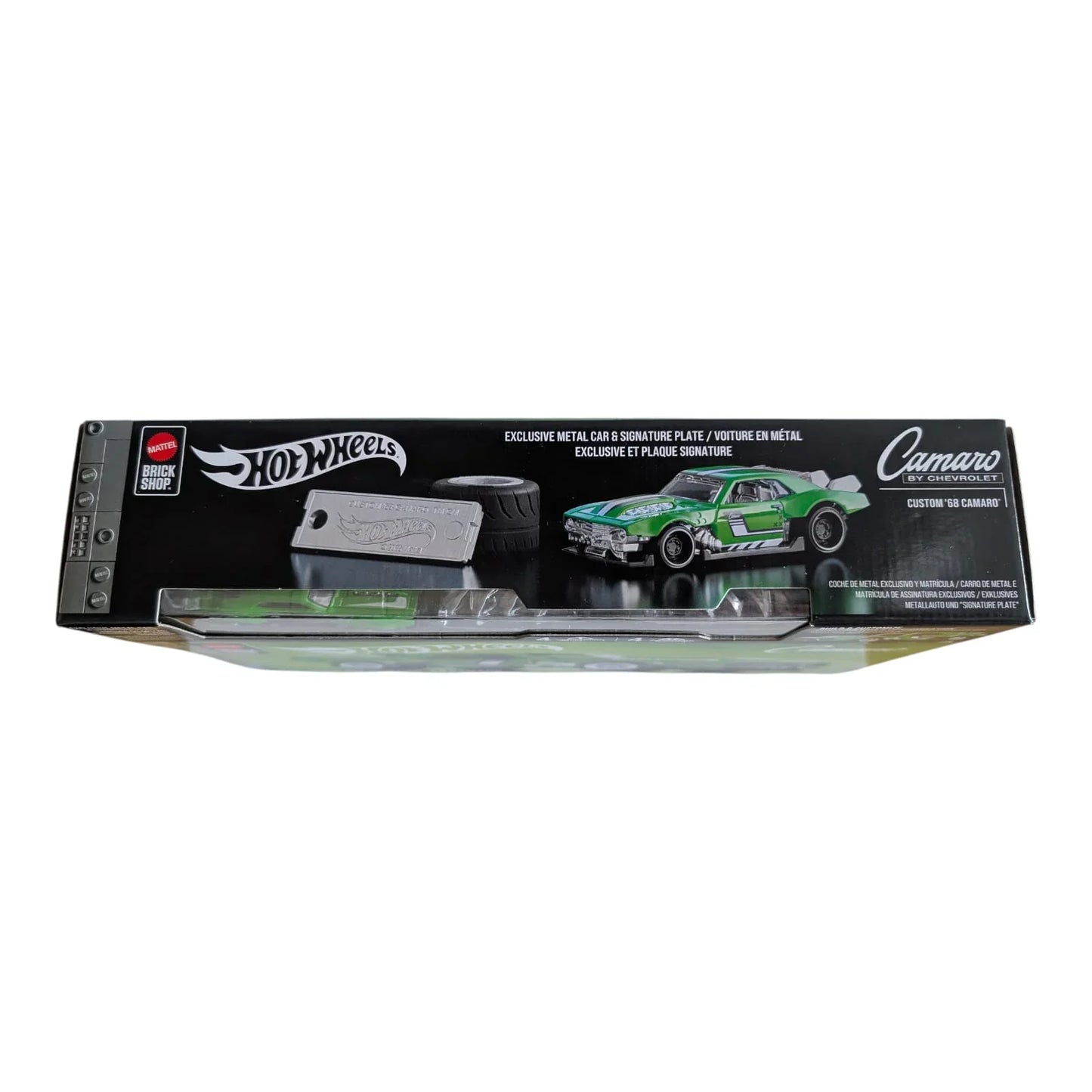 Custom '68 Camaro 289 Teile 1:32 – Mattel Bricks Hot Wheels Modellauto (Neu & OVP)