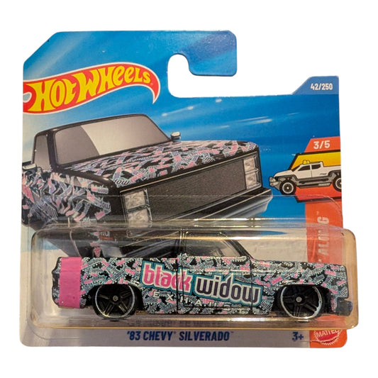 83 Chevy Silverado 1:64 – Hot Wheels Diecast Modellauto (Neu & OVP)