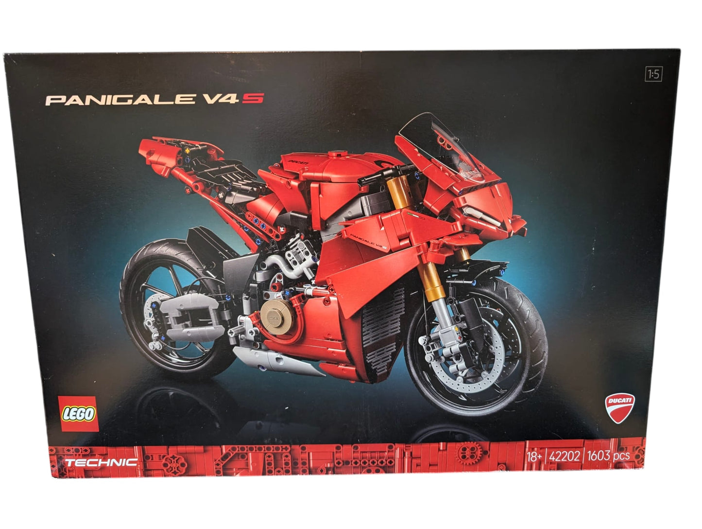 LEGO Technic Ducati Panigale V4 S 42202 – Complet avec boîte d'origine et instructions – Article de collectionneur exceptionnel !