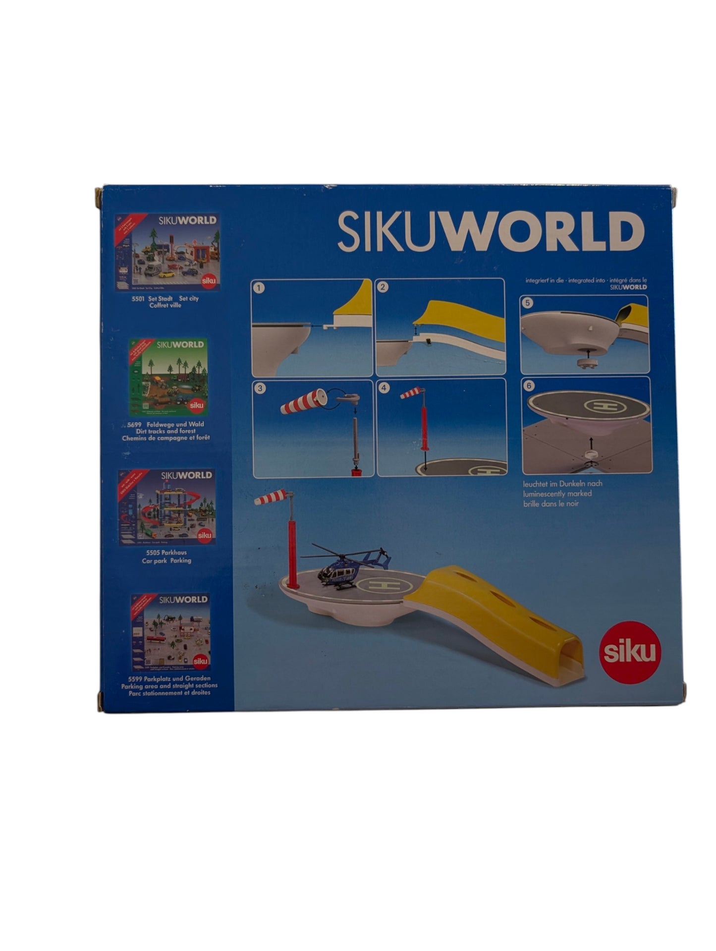 SIKUWORLD 5506 Hubschrauberlandeplatz Heliport NEU OVP Siku World Spielset Flughafen Helikopter