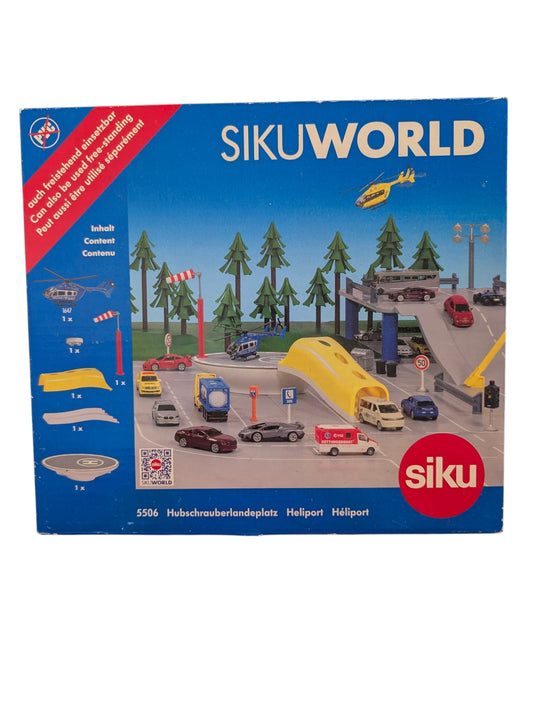 SIKUWORLD 5506 Hubschrauberlandeplatz Heliport NEU OVP Siku World Spielset Flughafen Helikopter