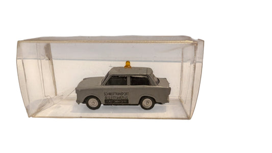IMU Trabant 601 Schwertransport Begleitfahrzeug 1:87 H0 DDR Modellauto OVP