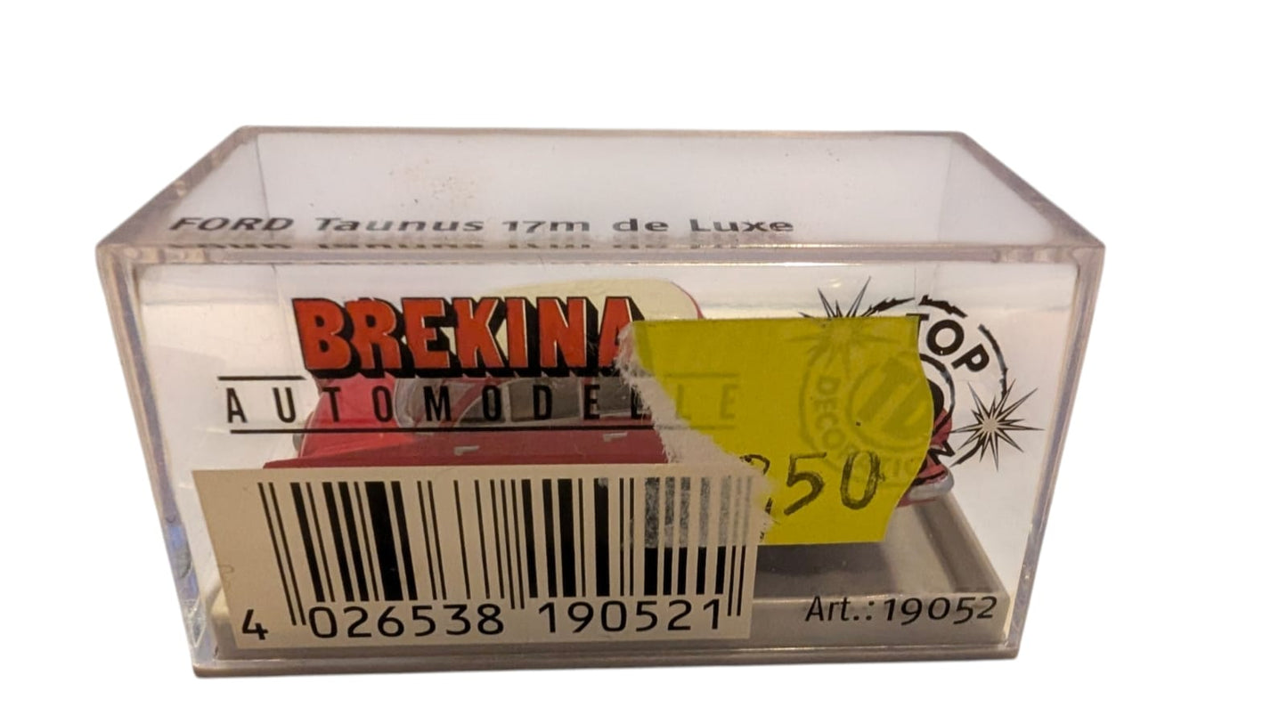Brekina Ford Taunus 17M de Luxe Rot Weiß 1:87 H0 Art. 19052 mit OVP