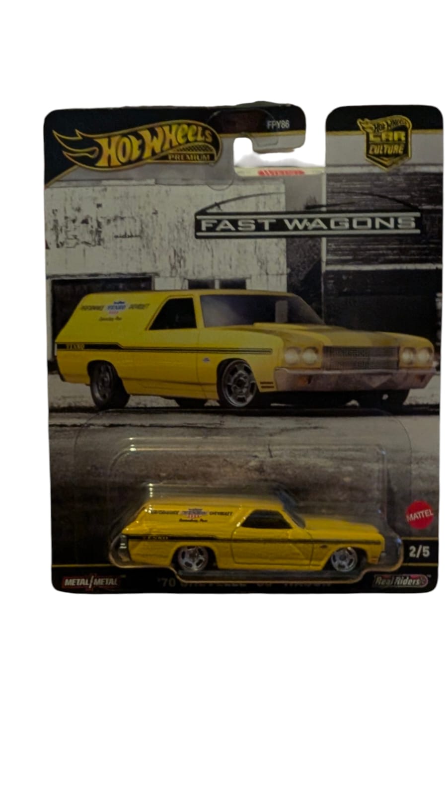 Hot Wheels Premium ’70 Chevelle Delivery Fast Wagons Car Culture Real Riders OVP