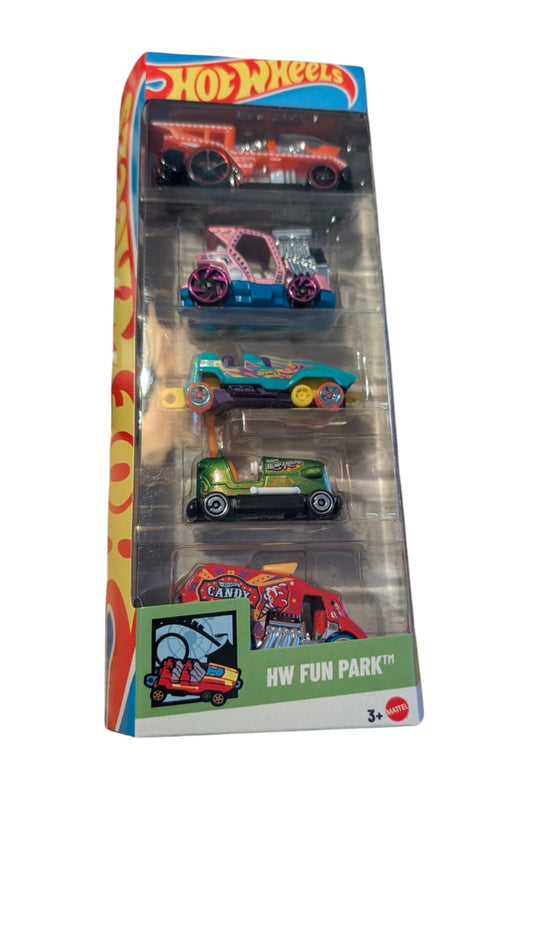 Hot Wheels HW Fun Park 5er Geschenkset Freizeitpark Fahrzeuge Mattel OVP