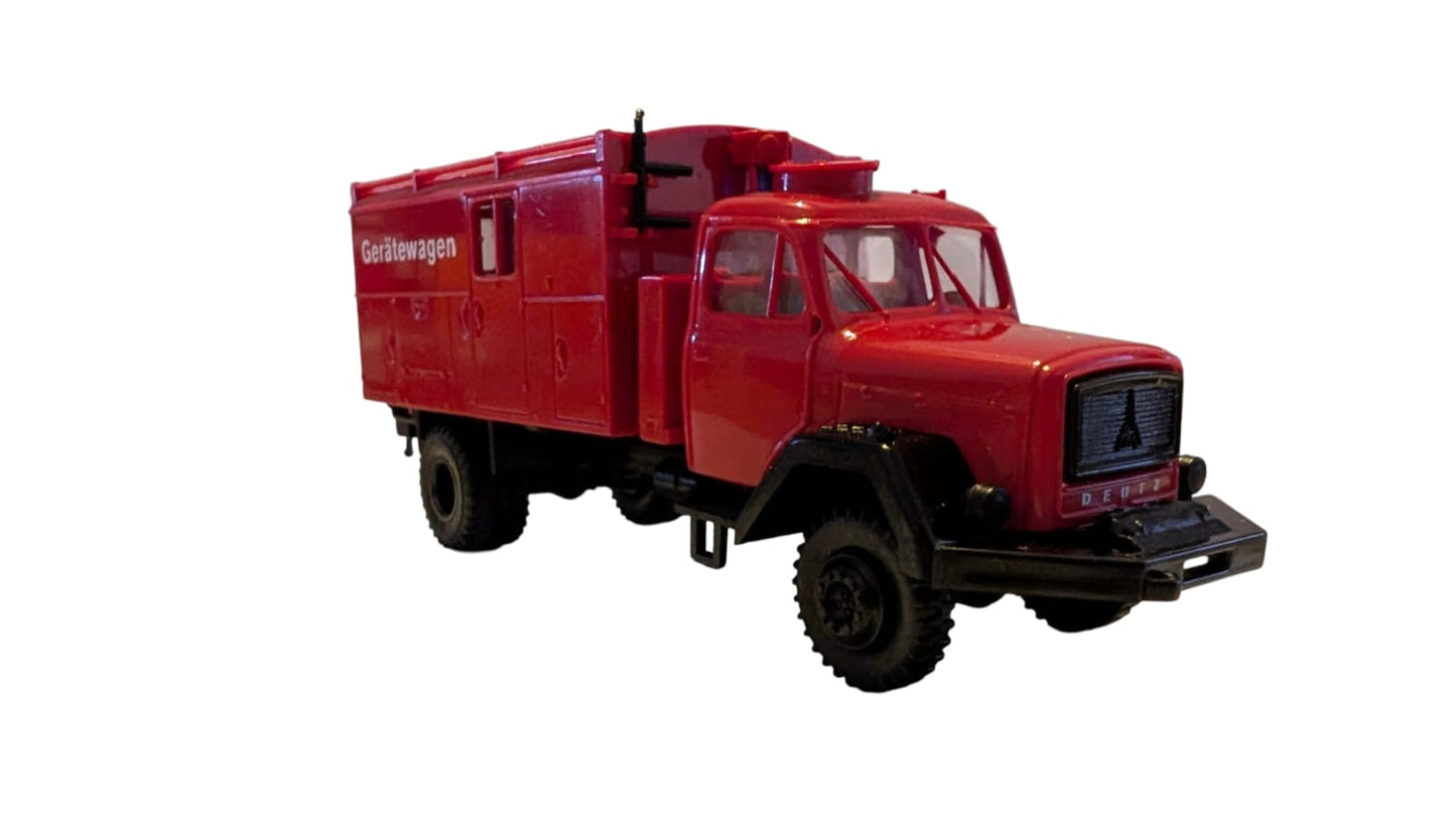 Brekina Magirus-Deutz 120 A GKW FW – Feuerwehr-Gerätekraftwagen – H0 1:87 – mit Originalverpackung