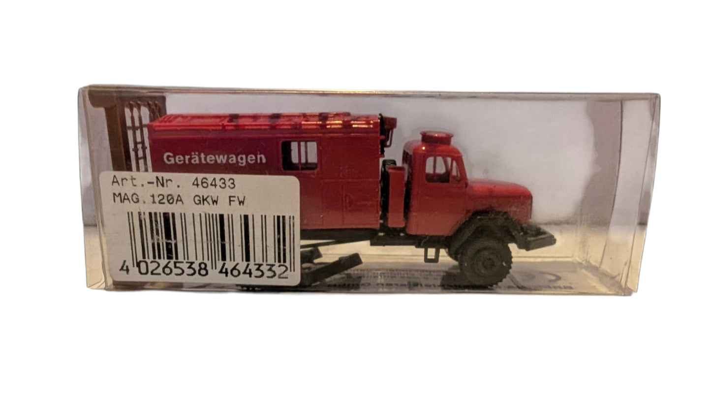 Brekina Magirus-Deutz 120 A GKW FW – Feuerwehr-Gerätekraftwagen – H0 1:87 – mit Originalverpackung