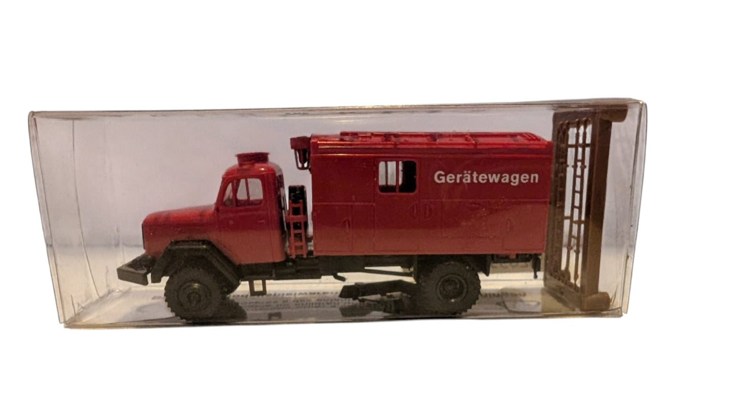 Brekina Magirus-Deutz 120 A GKW FW – Feuerwehr-Gerätekraftwagen – H0 1:87 – mit Originalverpackung