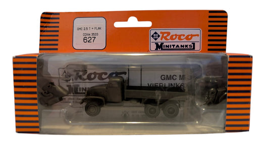 Roco Minitanks 627 GMC 2.5T mit Flak – Militärfahrzeug H0 1:87 – mit OVP