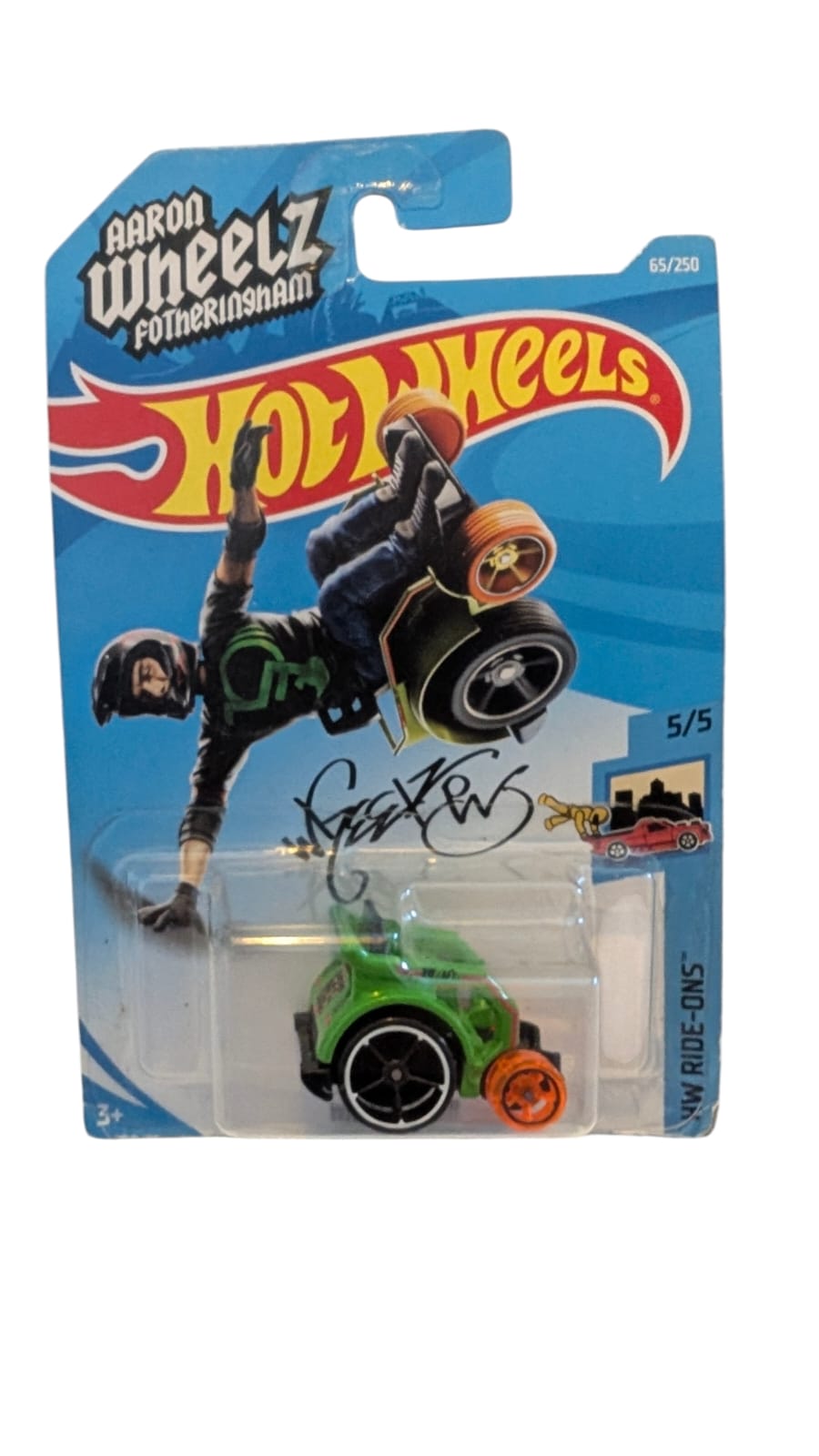 Hot Wheels Aaron Wheelz Fotheringham HW Ride-Ons – Neu & OVP