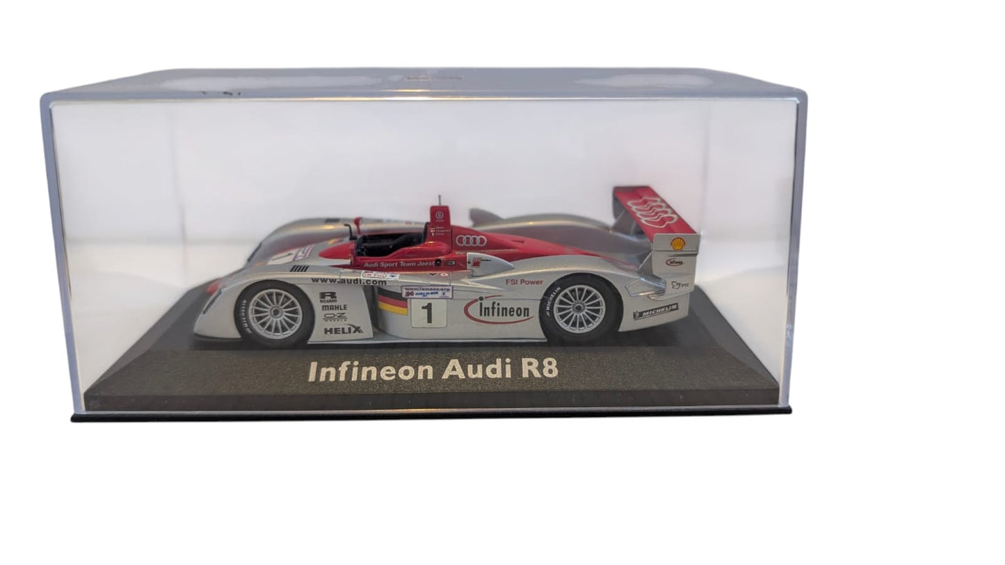 Minichamps Audi R8 Infineon Audi Sport Team Joest #1 Le Mans 1:43 mit Vitrine