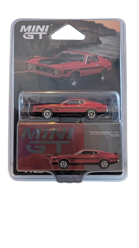 MINI GT Ford Mustang Mach 1 1971 Rico Red 1:64 Modellauto Sammlermodell OVP