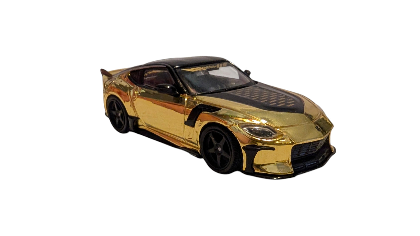 MINI GT Nissan Z VeilSide FFZ400 Gold Chrome 1:64 – Sammlermodell mit OVP