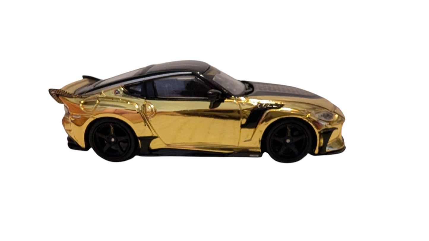 MINI GT Nissan Z VeilSide FFZ400 Gold Chrome 1:64 – Sammlermodell mit OVP