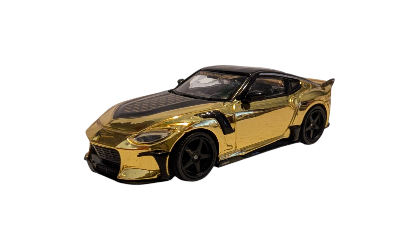 MINI GT Nissan Z VeilSide FFZ400 Gold Chrome 1:64 – Sammlermodell mit OVP