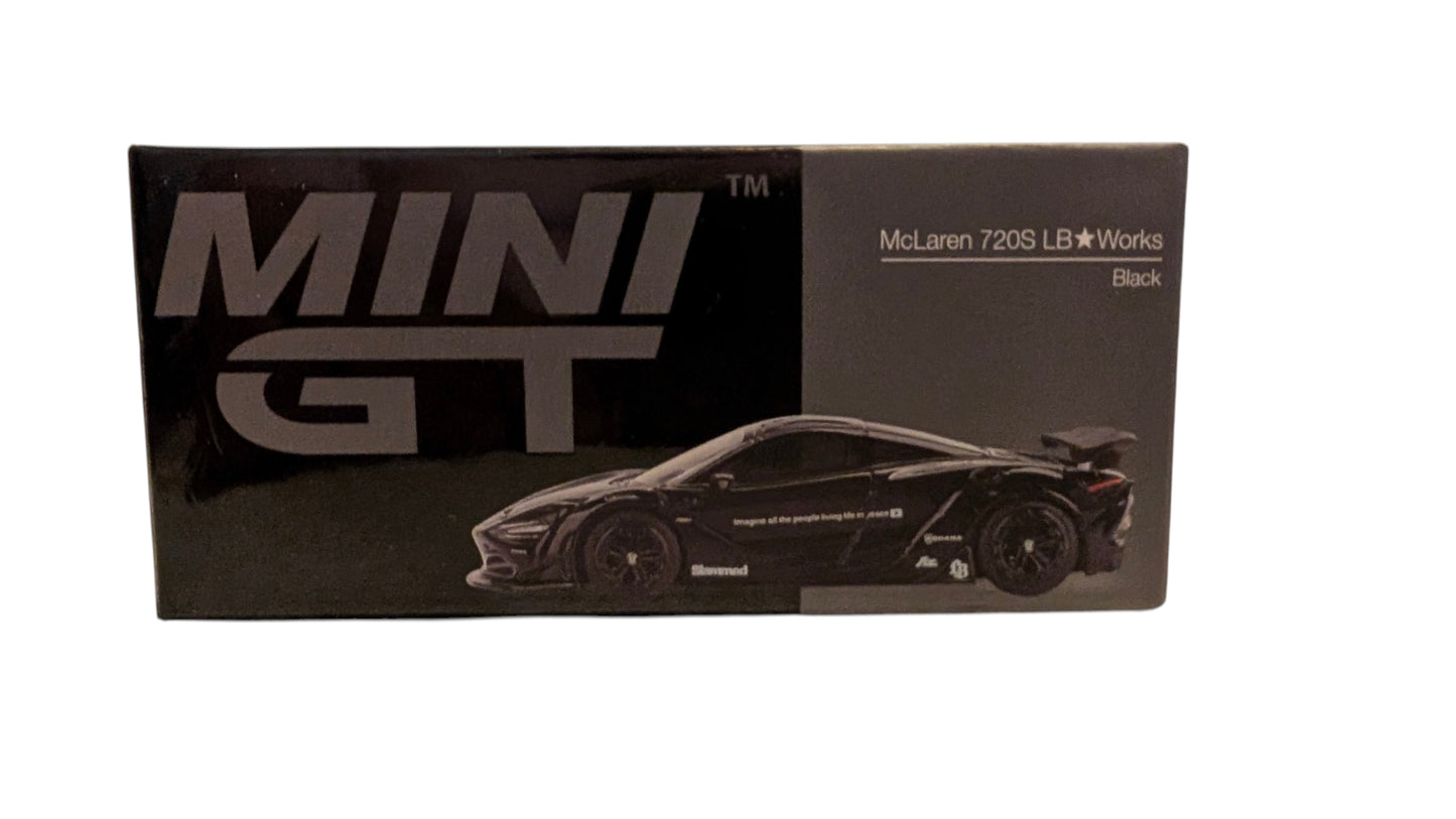 MINI GT McLaren 720S LB★Works Black 1:64 – Liberty Walk – MGT00777-L – OVP