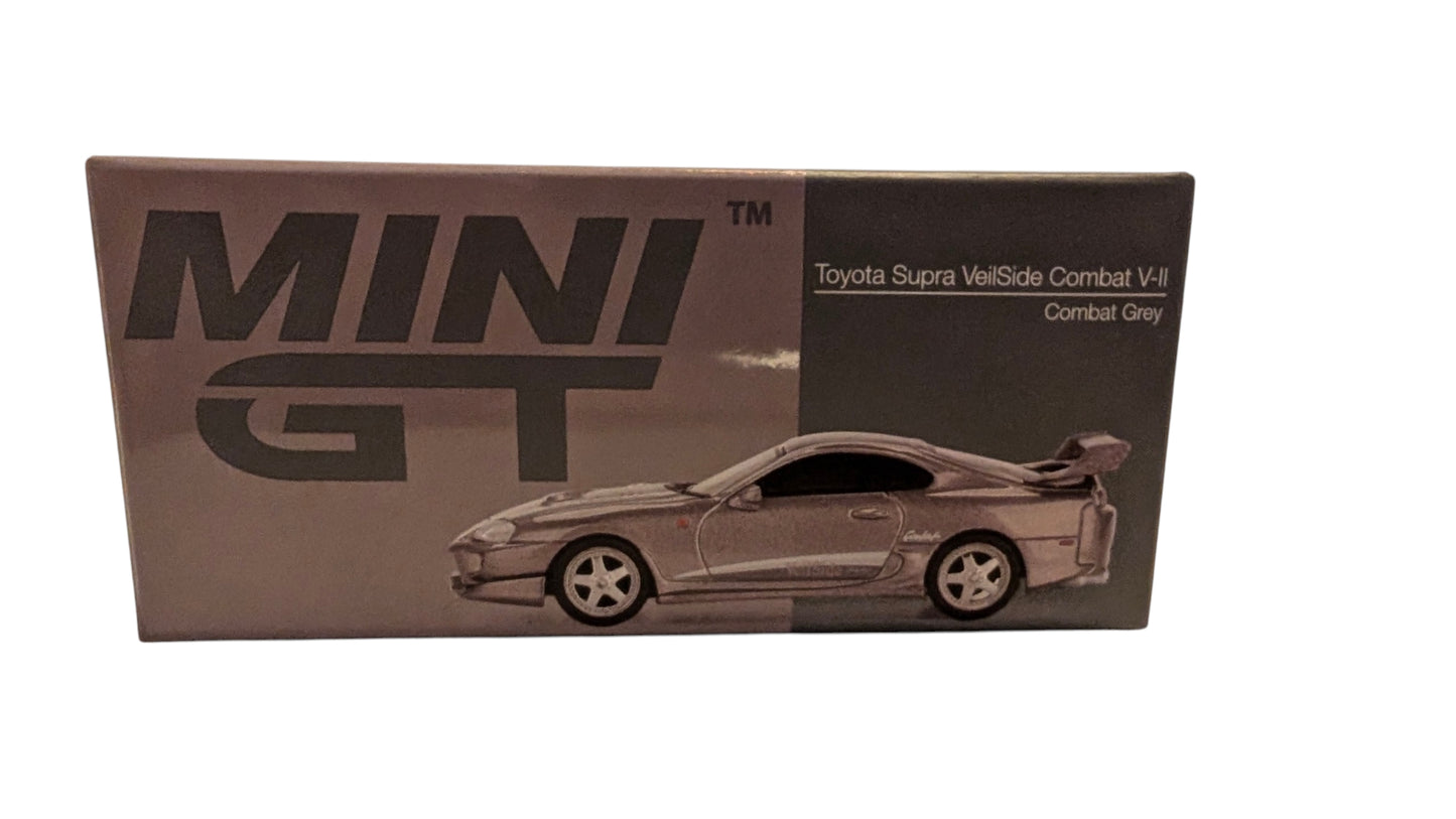 MINI GT Toyota Supra VeilSide Combat V-II Combat Grey 1:64 – JDM – OVP