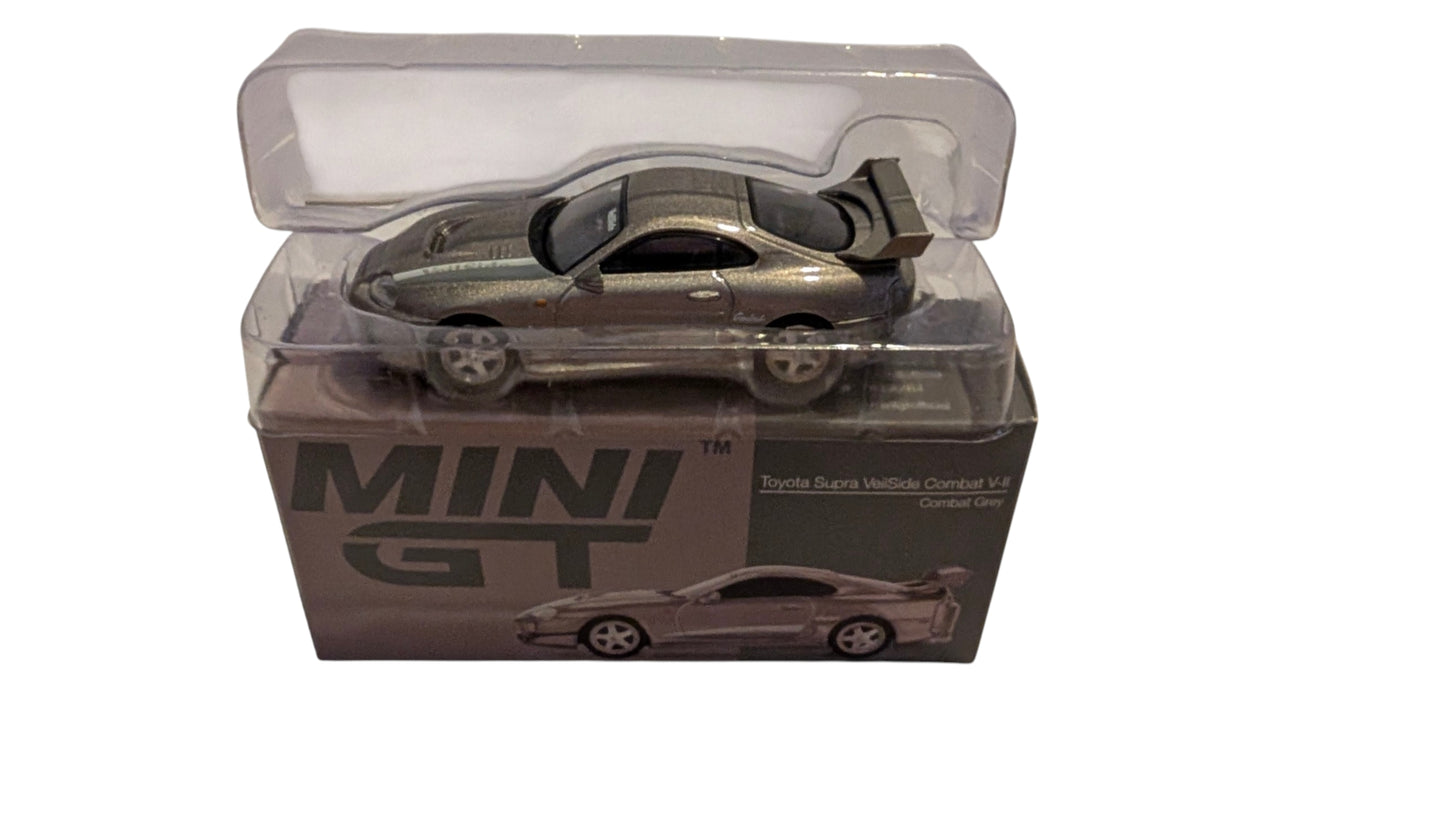 MINI GT Toyota Supra VeilSide Combat V-II Combat Grey 1:64 – JDM – OVP