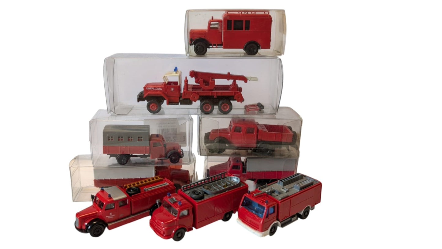 🚒 Großes 1:87 Modellauto Konvolut | Wiking, Brekina, Roco, Beka, I.M.U. | Feuerwehr & Nutzfahrzeuge