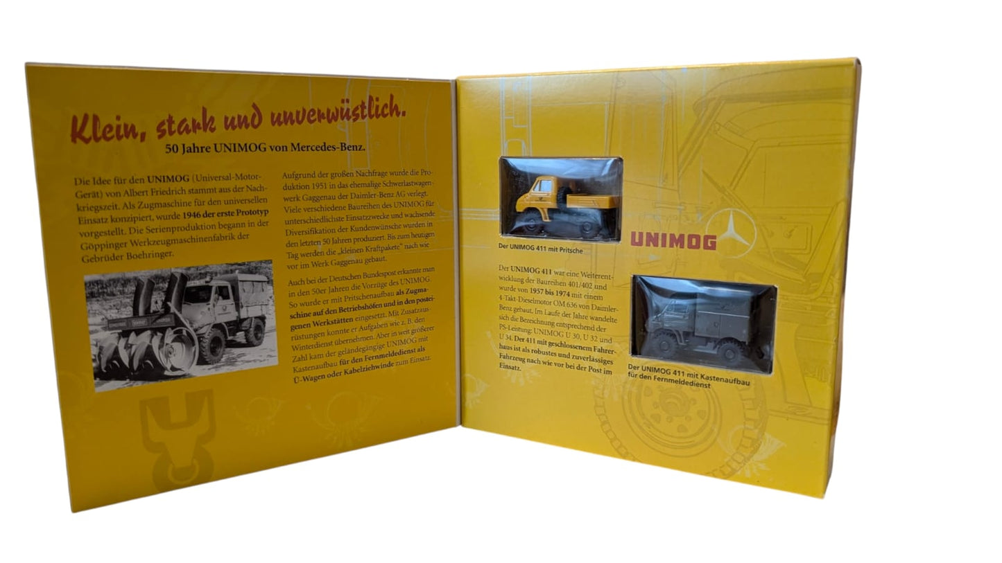 Brekina / Deutsche Post – 50 Jahre UNIMOG Set 1:87 (H0)