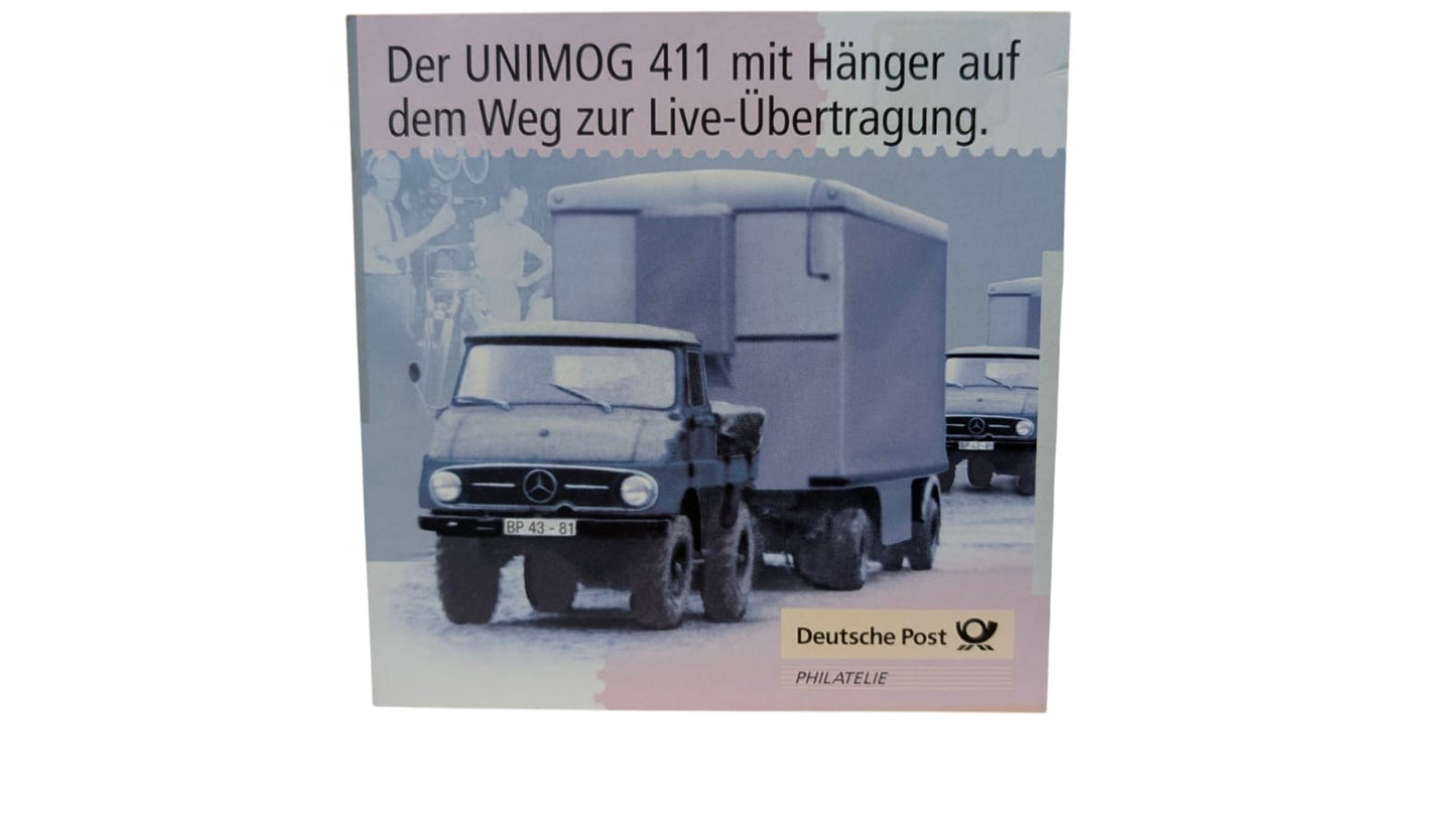 Brekina Sonder-Edition „50 Jahre Deutsches Fernsehen“ – Unimog 411 mit Übertragungsanhänger (1:87 H0)