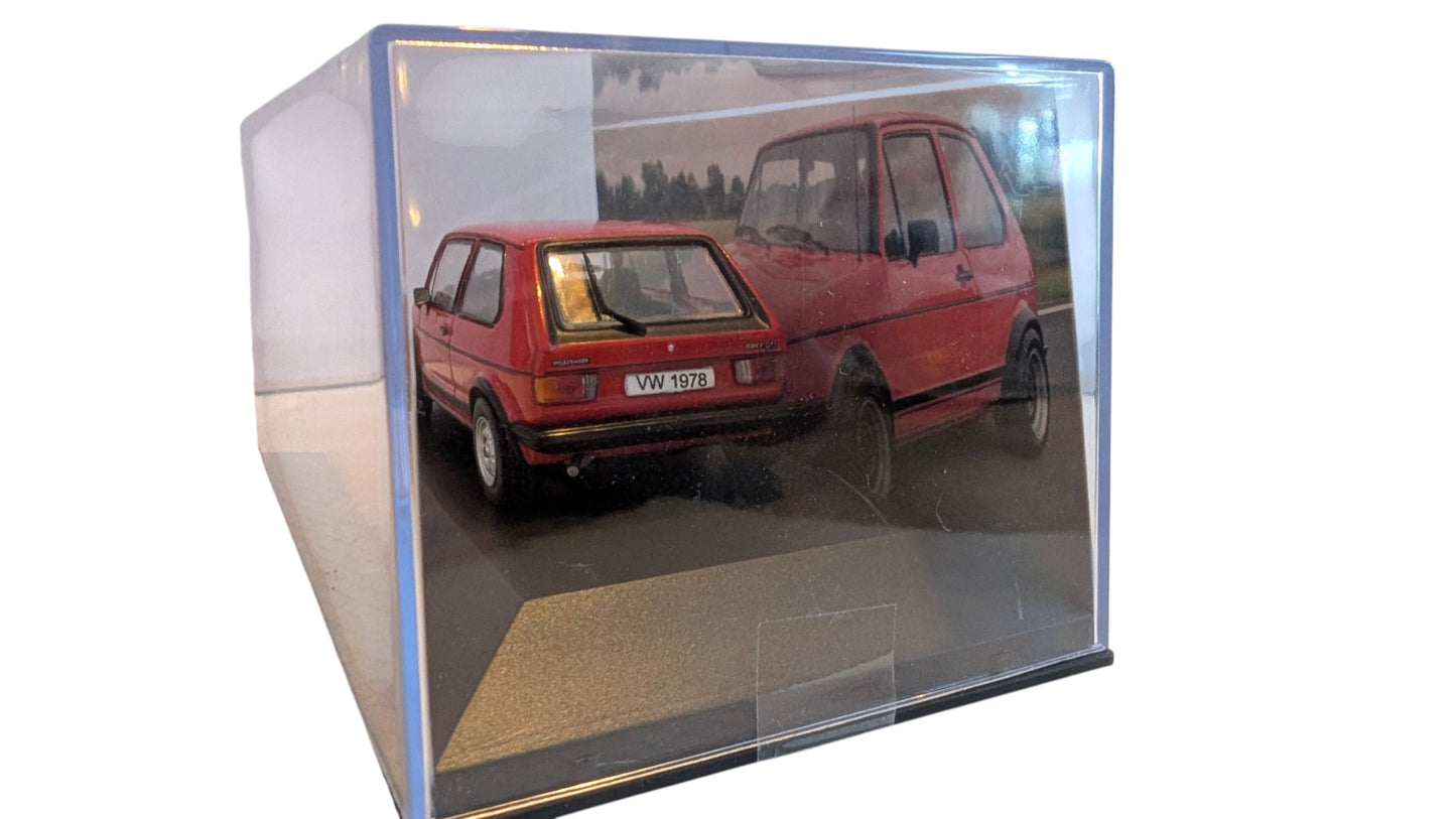Volkswagen Golf GTI 1978 – Sammlermodell 1:43 mit Vitrine