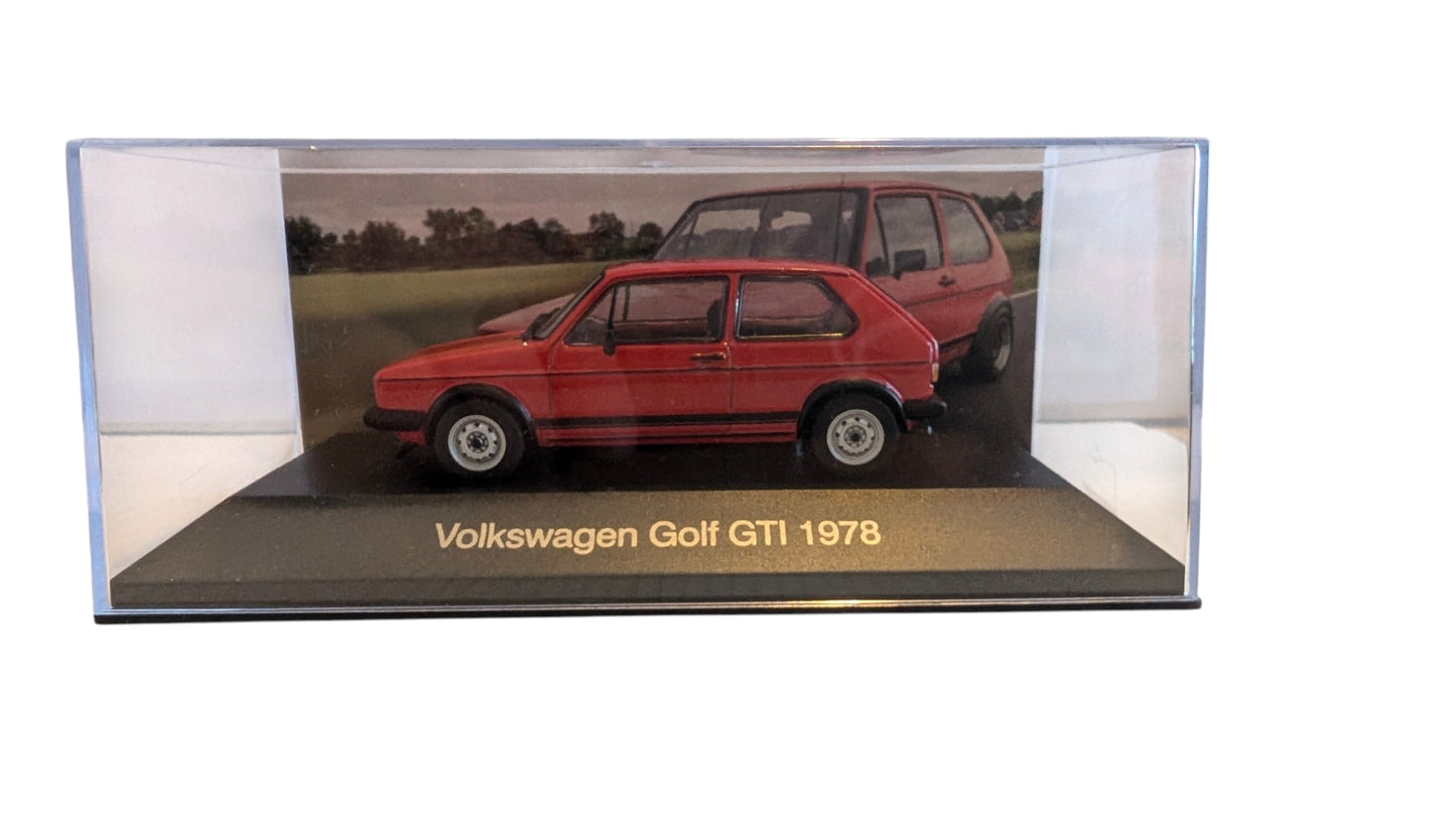 Volkswagen Golf GTI 1978 – Sammlermodell 1:43 mit Vitrine