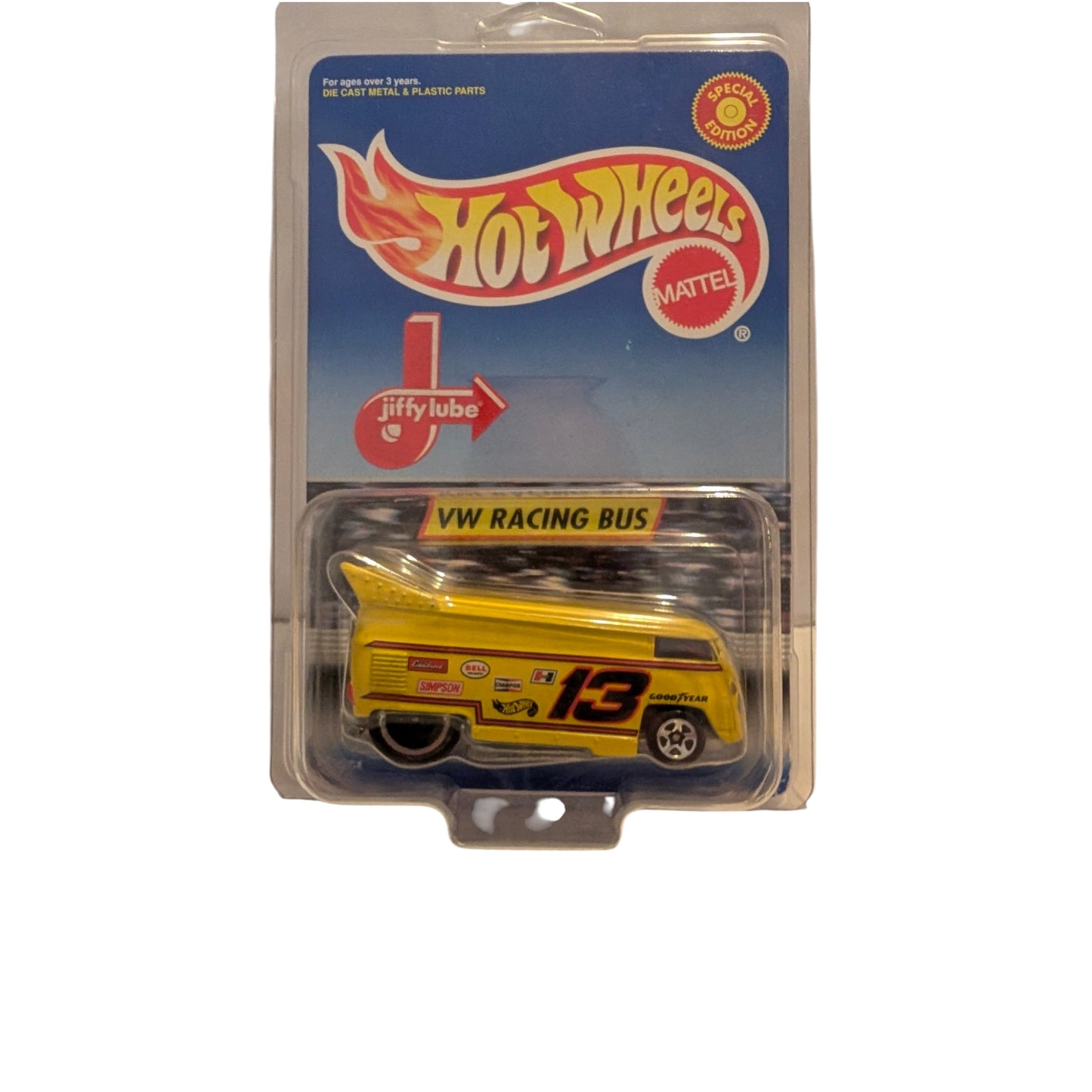 Hot Wheels Special Edition Jiffy Lube VW Racing Bus #13 1998 OVP mit Schutzcase