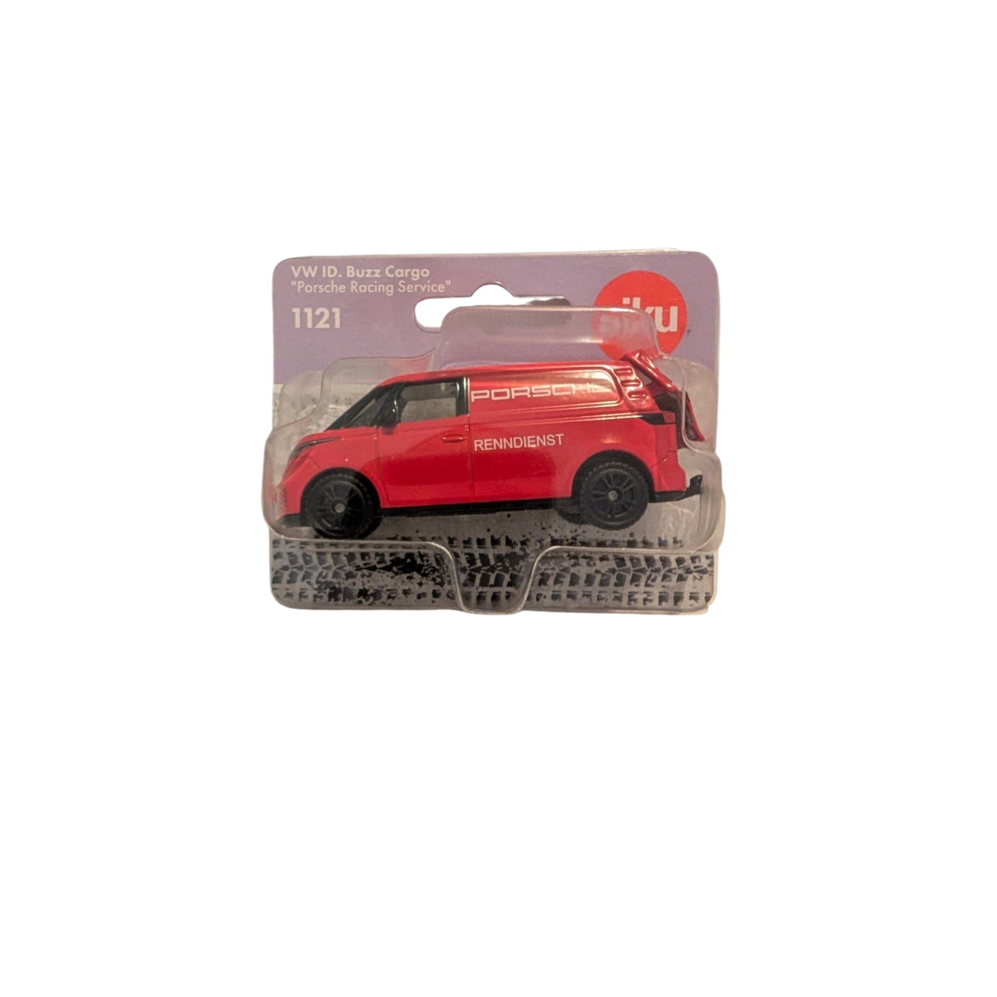 siku 1121 VW ID. Buzz Cargo Porsche Renndienst rot – OVP